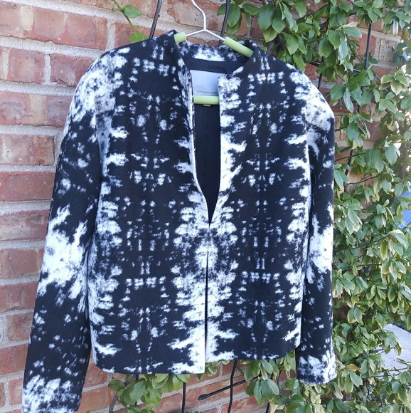 Classiques entier black white abstract wool jacket - Picture 5 of 8